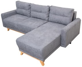 AKCIÓ világosszürke sarok ülőgarnitúra ORANGE, kétoldalas II. osztály