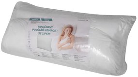 KOMFORT egészségügyi poliészter golyó töltetű párna cipzárral 70 x 90 cm