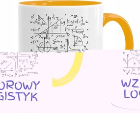Logisztikai Bögre Sárga Születésnapi Ajándék fényképes nyomtatással
