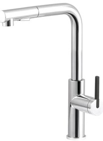 Deante BKM_073M mosogató csaptelep kihúzható zuhannyal, MOMI króm