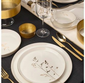 Étkészlet 27 db fehér/arany/porcelán