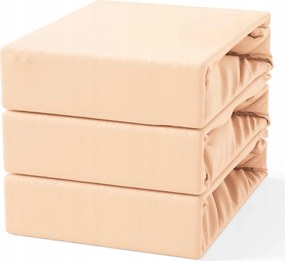 Pamut lepedő gumis 90x200 Lazacszínű