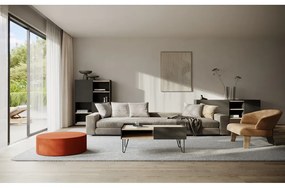 Fekete matt könyvespolc 100x147 cm Nina - TemaHome