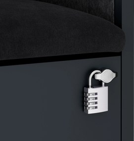 Sally 600mm korpus Antracytowy - siedzisko Ciemnoszary