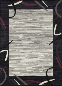 Modern szürke krémszínű nappali szőnyeg puha rövid szőrrel 180x260cm