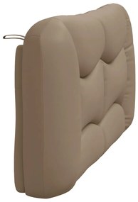 cappuccino színű műbőr fejtámla párna 160 cm