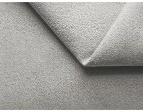 Világosszürke kárpitozott ágyneműtartós franciaágy ágyráccsal 140x200 cm Kiana – Makamii