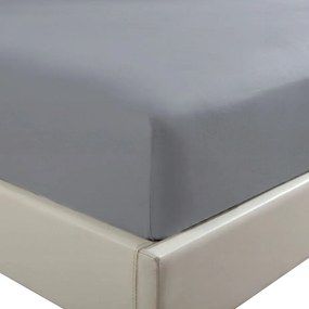 Pamut-szatén gumis lepedő 200x200 Sin sötétszürke