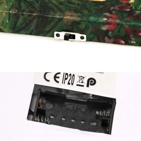 Falikép Gyertya borral  5 LED 30 x 40 cm