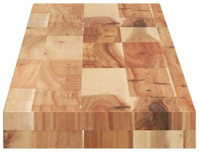 2 db olajbevonatú tömör akácfa függőpolc 160 x 20 x 4 cm