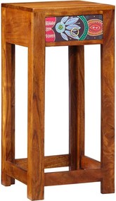 vidaXL Virágos Végasztal fiókkal tárolóval Barna 35 x 35 x 75 cm
