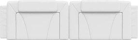 fehér műbőr fejtámla párna Viana 183 cm