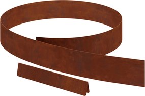 vidaXL Fűszegélyezés Rozsdás 450 x 0.05 x 15 cm Időjárásálló acél
