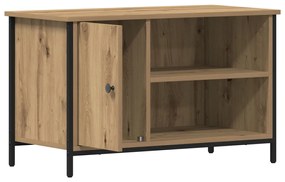 TV szekrény Mesteri tölgy 80x40x50 cm Mérnöki fa és acél