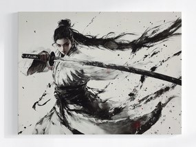 Poszter Japán Ázsia Nő Harcos Katana 100x75