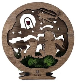 Li-Go 23634/DUB2 - LED dimmelhető asztali dekoráció LED/12W/230V 20x22 cm tölgy