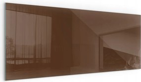 Hőálló edzett üveglap Kandalló alá Kályha Szín Barna 125x50