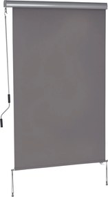 Outsunny Függőleges Napernyő Erkély Napernyő Függőleges Napvédő Szélvédő Oldalsó Képernyő Kézi Kurblival Poliészter Szövet + Alumínium Szürke 200 x 12