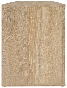 sonoma tölgy színű szerelt fa cipőszekrény 100x35x45 cm