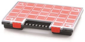Aktatáska rendszerező 39,9 × 30,3 × 5 cm, dobozok, piros