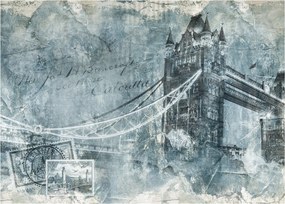 Kép - Tower Bridge hideg tónusokkal (üvegen) (70x50 cm)