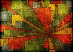 A geometriai absztrakció képe (üvegen) (70x50 cm)