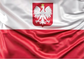 Fotótapéta Sas Fehér Lengyel címer hazafias szöveten 520x318 +ragasztó