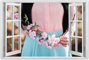 Poszterek 120x80 Virágzó cseresznye Japán