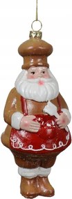 Karácsonyfa medál Mézeskalács mikulás 17,5 cm Karácsonyi dekoráció