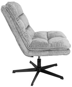 Relaxační forgó fotele KATANIA lábtartóval, világosszürke