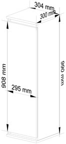Függesztett szekrény Wren (szonoma tölgy + fehér). 1069086