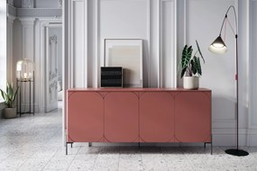 Sonatia négyajtós komód kettő fiókkal 200 cm - bordó
