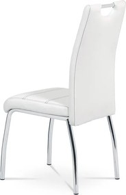 Étkezőszék, fehér, műbőr, HC-484 WT