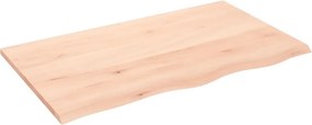 vidaXL kezeletlen tömör tölgyfa fali polc 100x60x2 cm