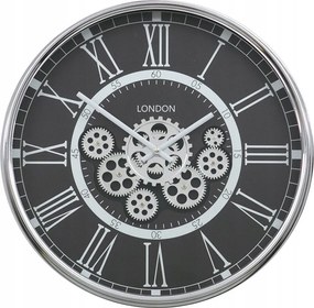 Óra Fekete Ezüst 54cm London 50 60 Üzemmódokkal