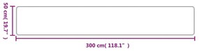antracitszürke szizálhatású futószőnyeg 50 x 300 cm