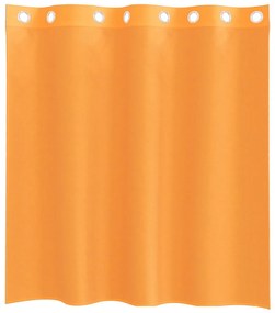 2 db narancssárga fátyolfüggönyök rojtokkal 140x140 cm