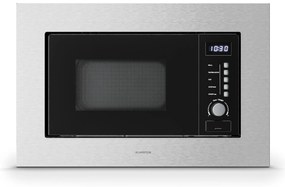 Klarstein Verosteel beépített mikrohullámú sütő grillel | 800 W grill | 700 W mikrohullámú sütő | 60 cm