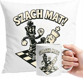 Bögre Szett Párna Sakk Személyre Szabott Ajándék Szöveg