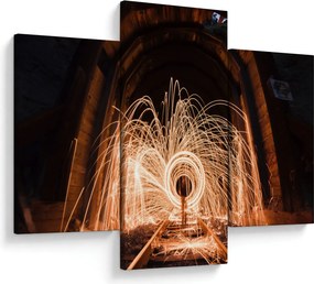 Kép - Fényes show a síneken (90x60 cm)