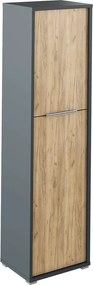 Polc szekrény, grafit/tölgyfa artisan, RIOMA NEW TYP 08