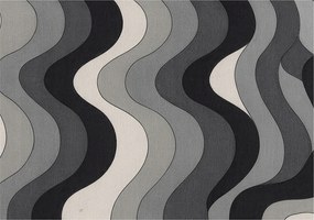 Dekoratív Fotótapéta Hálószobába Szürke hullámok 312x219 Ragasztó