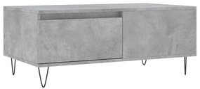 Betonszürke szerelt fa dohányzóasztal 90x50x36,5 cm