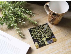 Üveg poháralátét Klimt Életfa