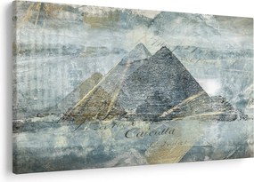 Kép - Piramisok kék szűrőben (90x60 cm)