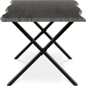 Étkezőasztal 180x90 cm MDF szürke tölgy
