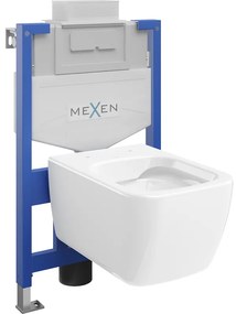 Mexen beépíthető Felix XS-U WC váz WC csészével Stella, Fehér - 6853368XX00