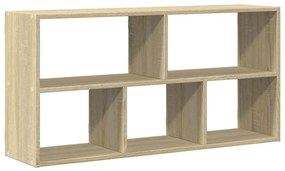 sonoma tölgy színű szerelt fa fali polc 100 x 25 x 50 cm