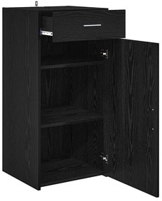 Széf fiókkal Musta tammi 42.5 x 40 x 93 cm Faanyag