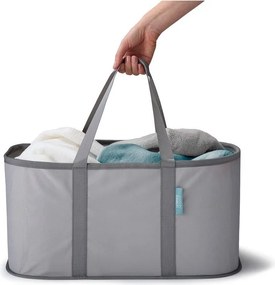 Szürke textil összecsukható szennyeskosár 35 l Duo – Joseph Joseph